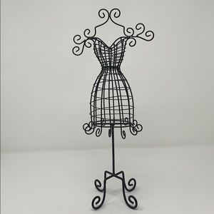 Metal Wire Dress Jewelry Stand